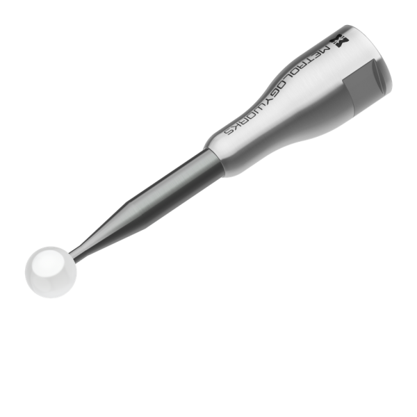 Carbide Extended Ball Probe, 10 mm Zircon Ball 50.8mm Extension (8 mm female thread)